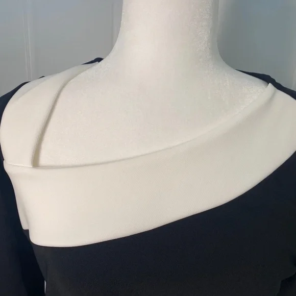 NWT Boston Proper Black and White Long Sleeve Blouse Top - XS - Picture 6 of 11